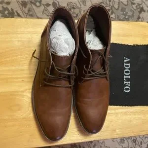 Adolfo | Shoes | Mens Tan Ankle Boot Size 3 Excellent  display picture 1